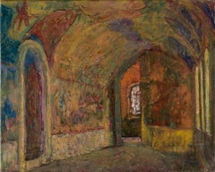 Retro Vyacheslav Zabelin, "Interior", 14in x 17.50in, Oil on canvas