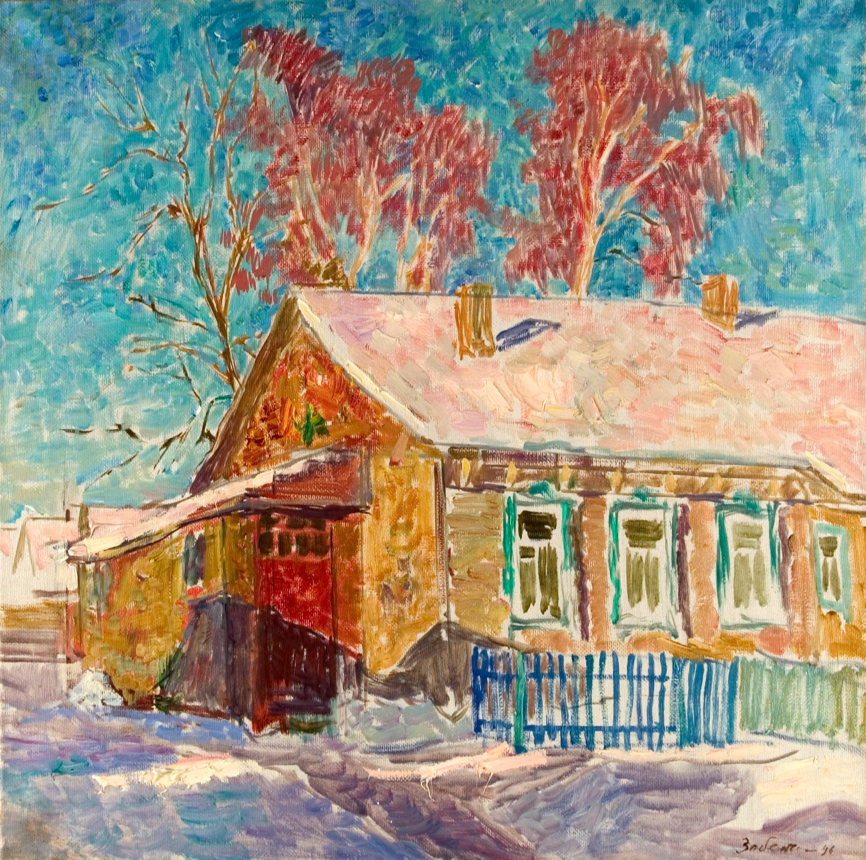 Vyacheslav Zabelin (1935- 2001) Considered a living master during his lifetime in Moscow, painted March in 1996. Zabelin had already 300 paintings in museum collections throughout the world at the time of his death. A Surikov professor and an artist