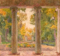 Vyacheslav Zabelin, "Park in the Fall", 25.38in x 27.50in, Oil on canvas