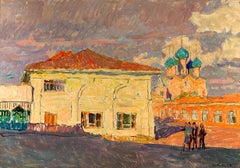 Vyacheslav Zabelin, "Rostov Evening", 27in x 18.88in, Oil on panel