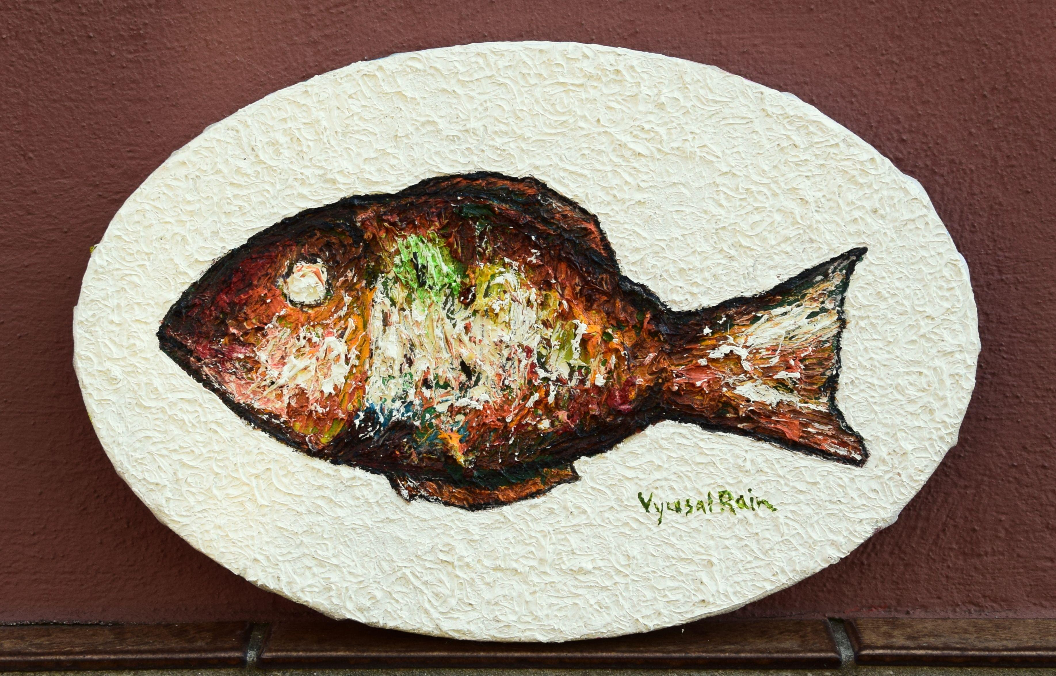 Fried Fisch, Gemälde, Öl auf Leinwand