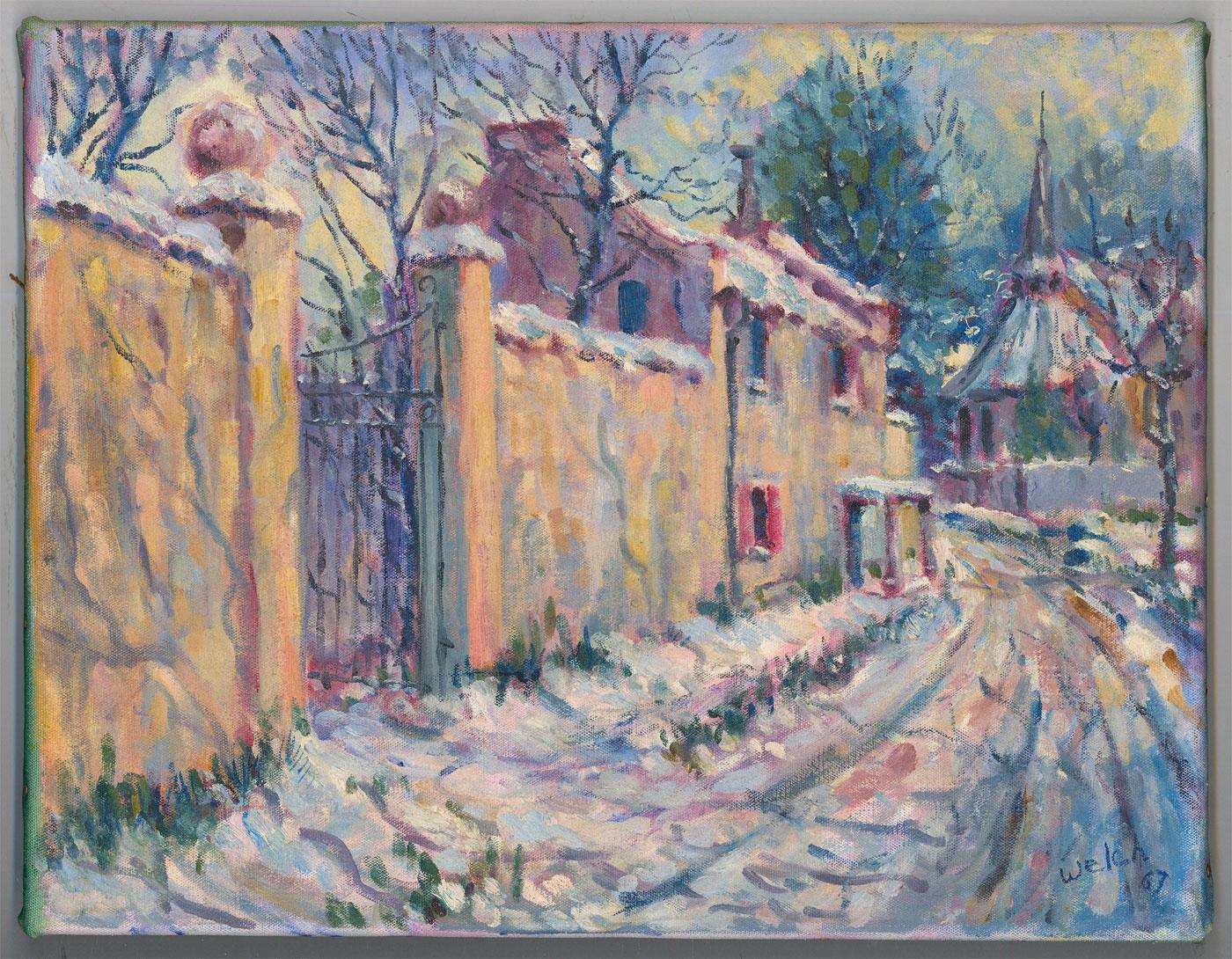 W. A. Welch - 1967 Oil, Winter in France 2