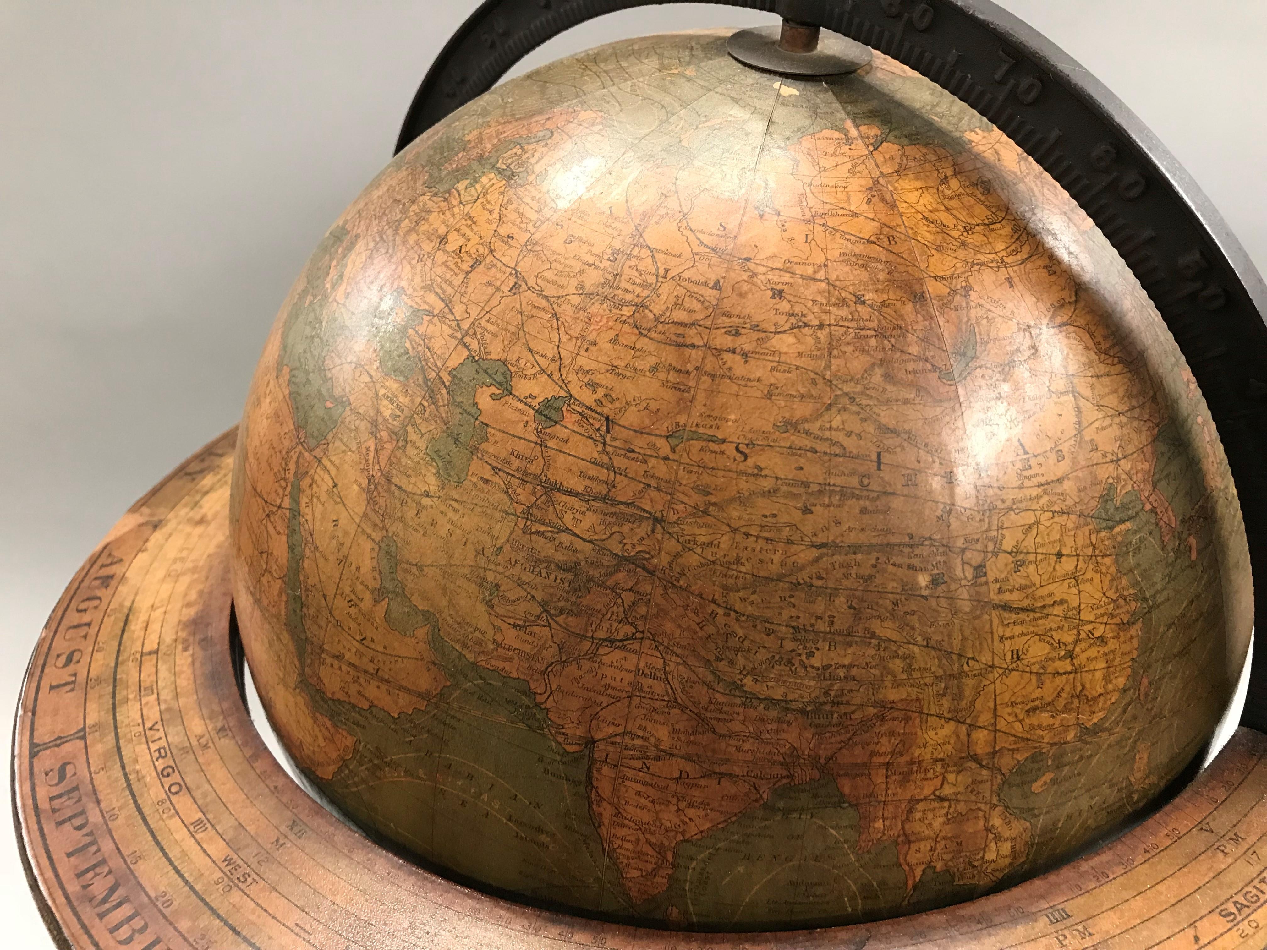 W. & A.K. Johnston Terrestrial Globe by Weber Costello 1