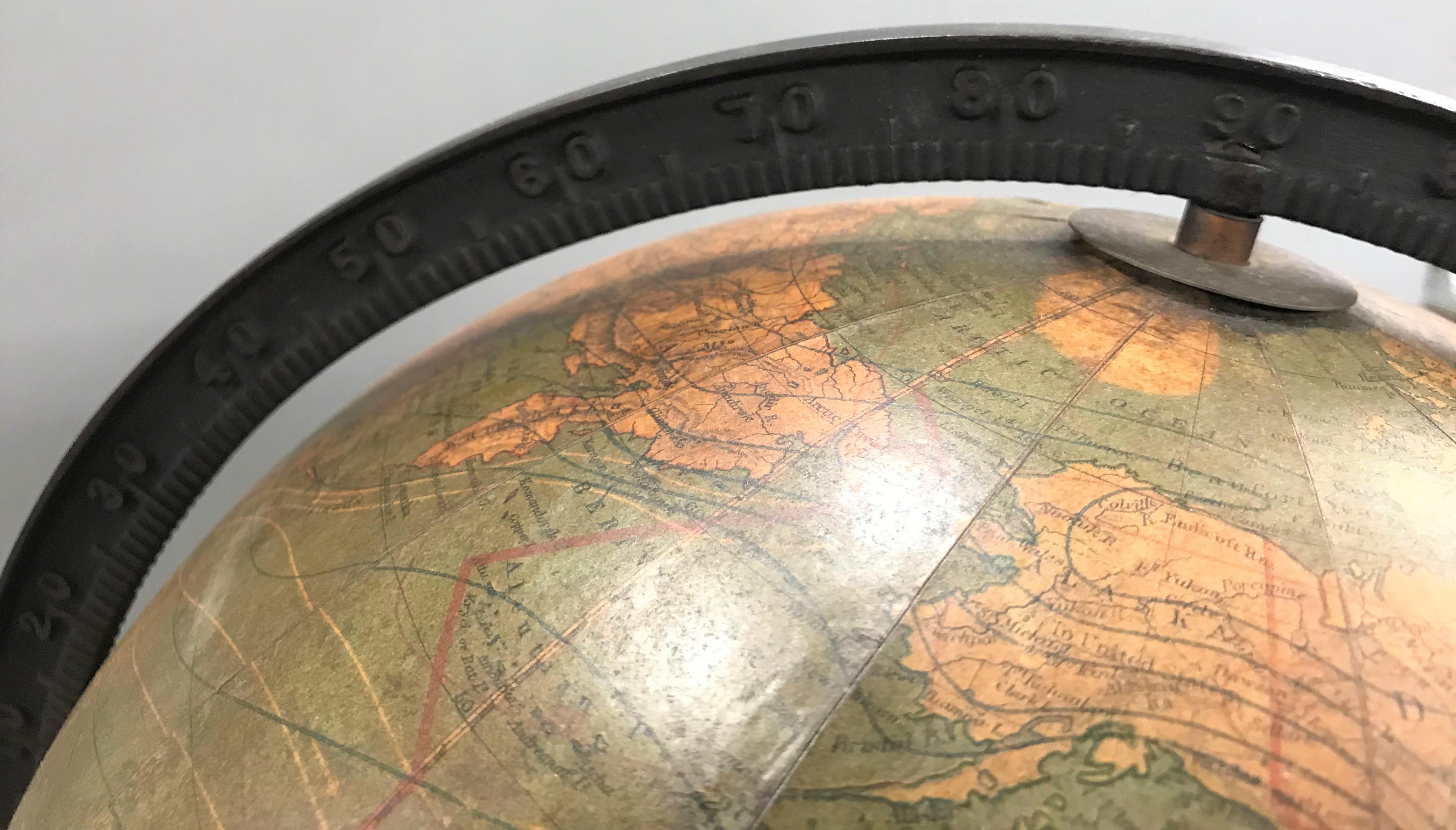 20th Century W. & A.K. Johnston Terrestrial Globe by Weber Costello