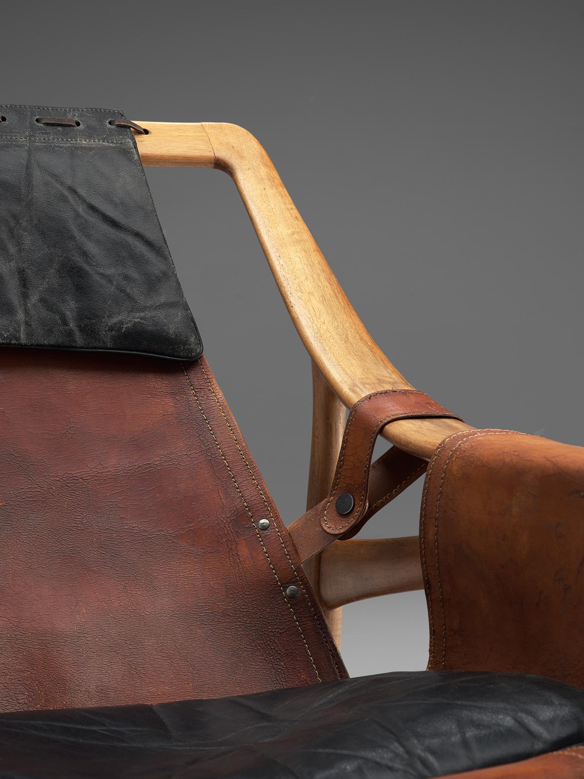 W. Andersag Rocking Chair in Teak and Original Leather 2