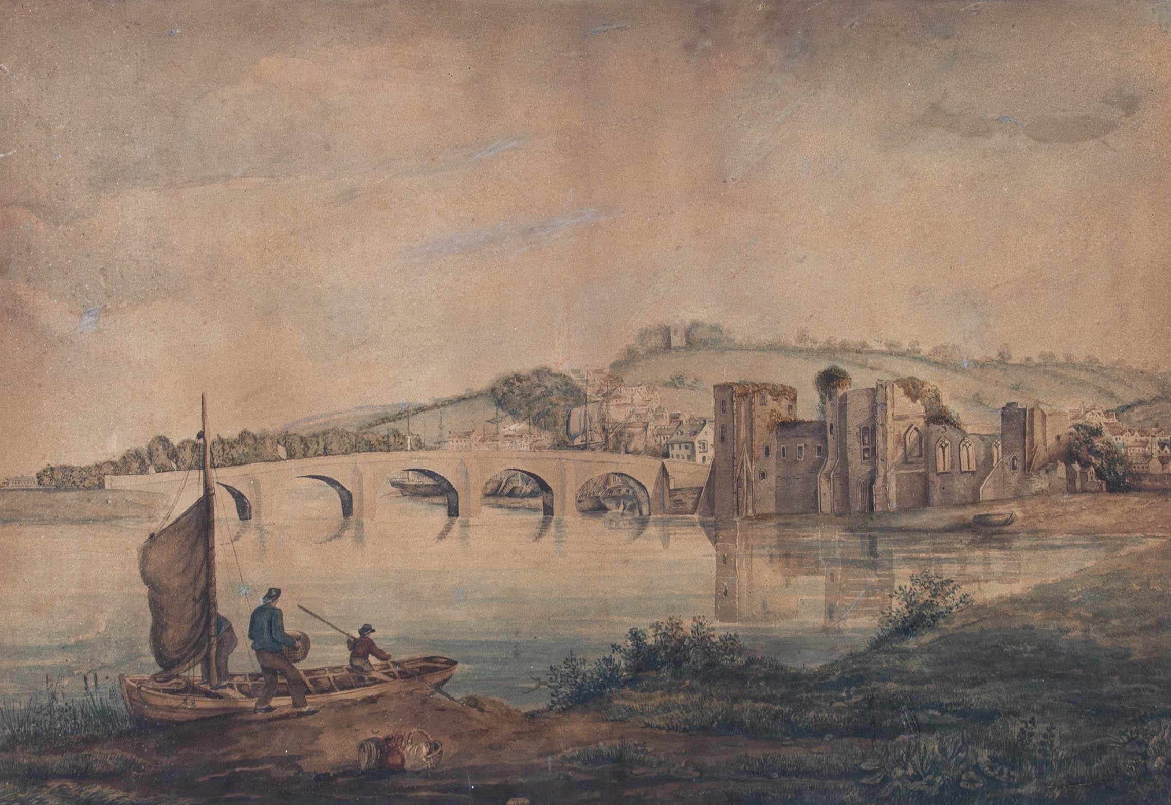 W. Bird - Litografia sovradipinta del 1819, Ponte alle rovine 1