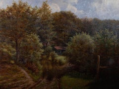 W. Brandreth - 1914 Oil, Cottage in the Woods
