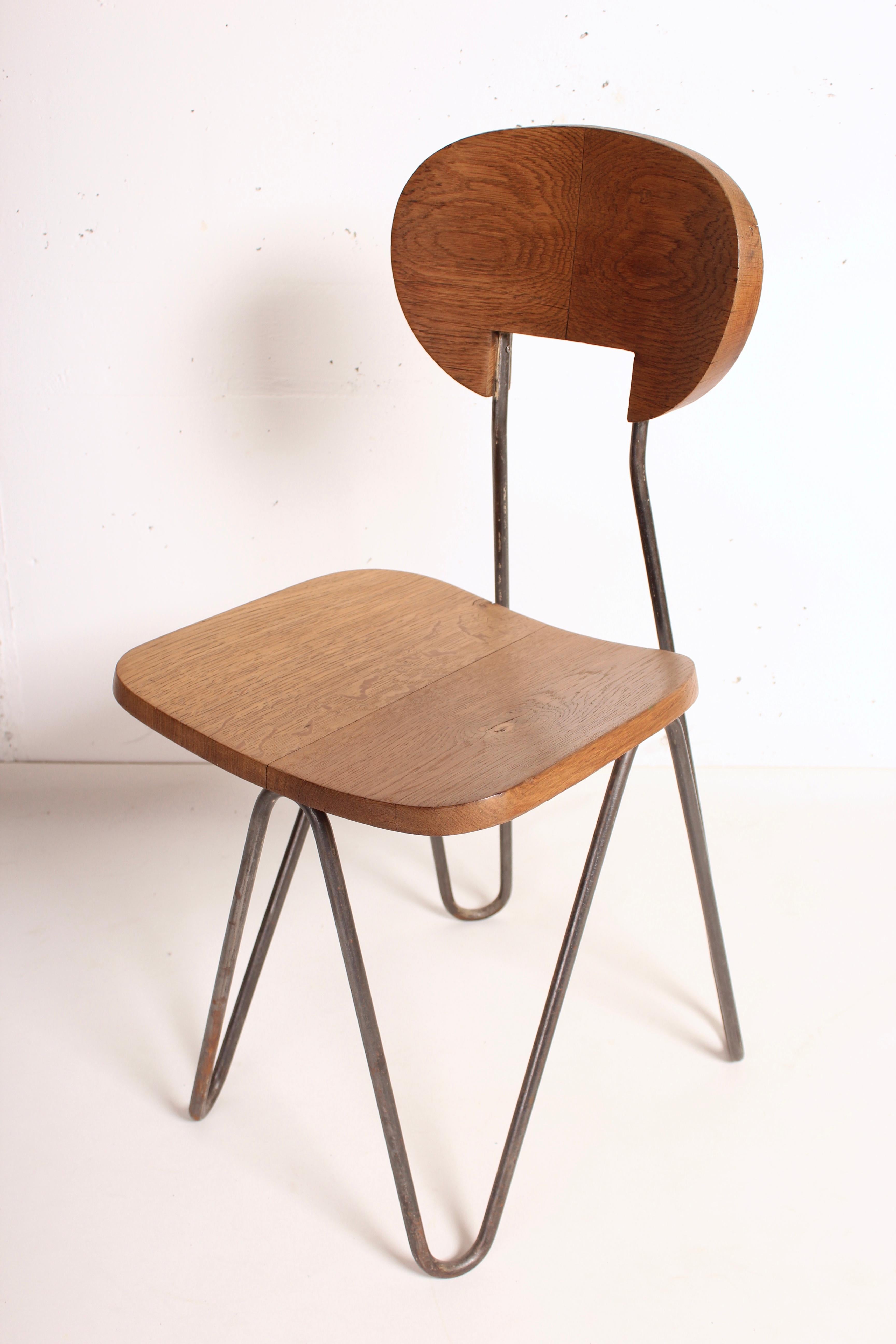 W Chair by Cesar Janello for Raoul Guys Aa Éditions, 1947 In Good Condition In Santa Gertrudis, Baleares