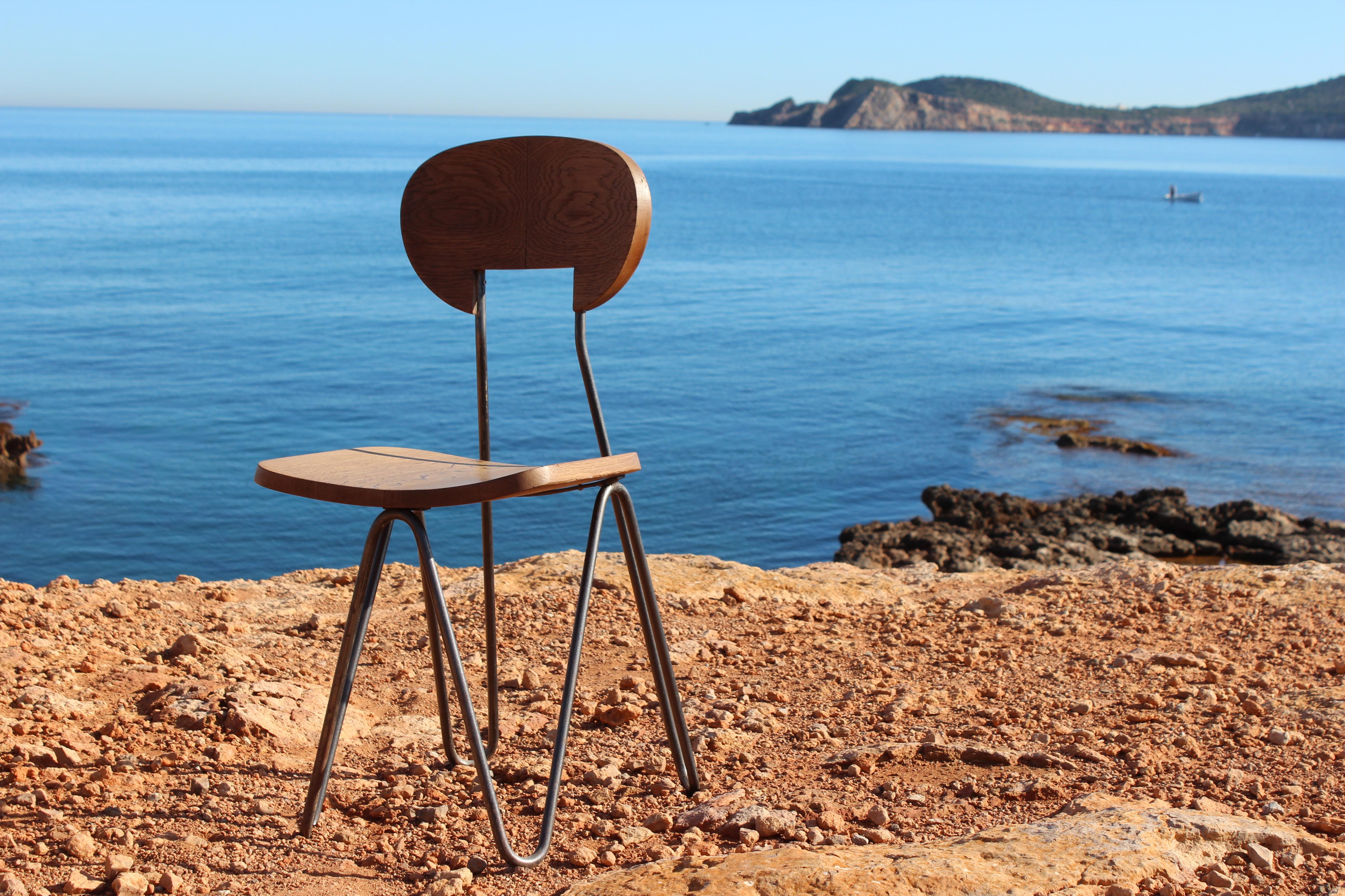 Chaise W de Cesar Janello pour Raoul Guys Aa Éditions:: 1947 2