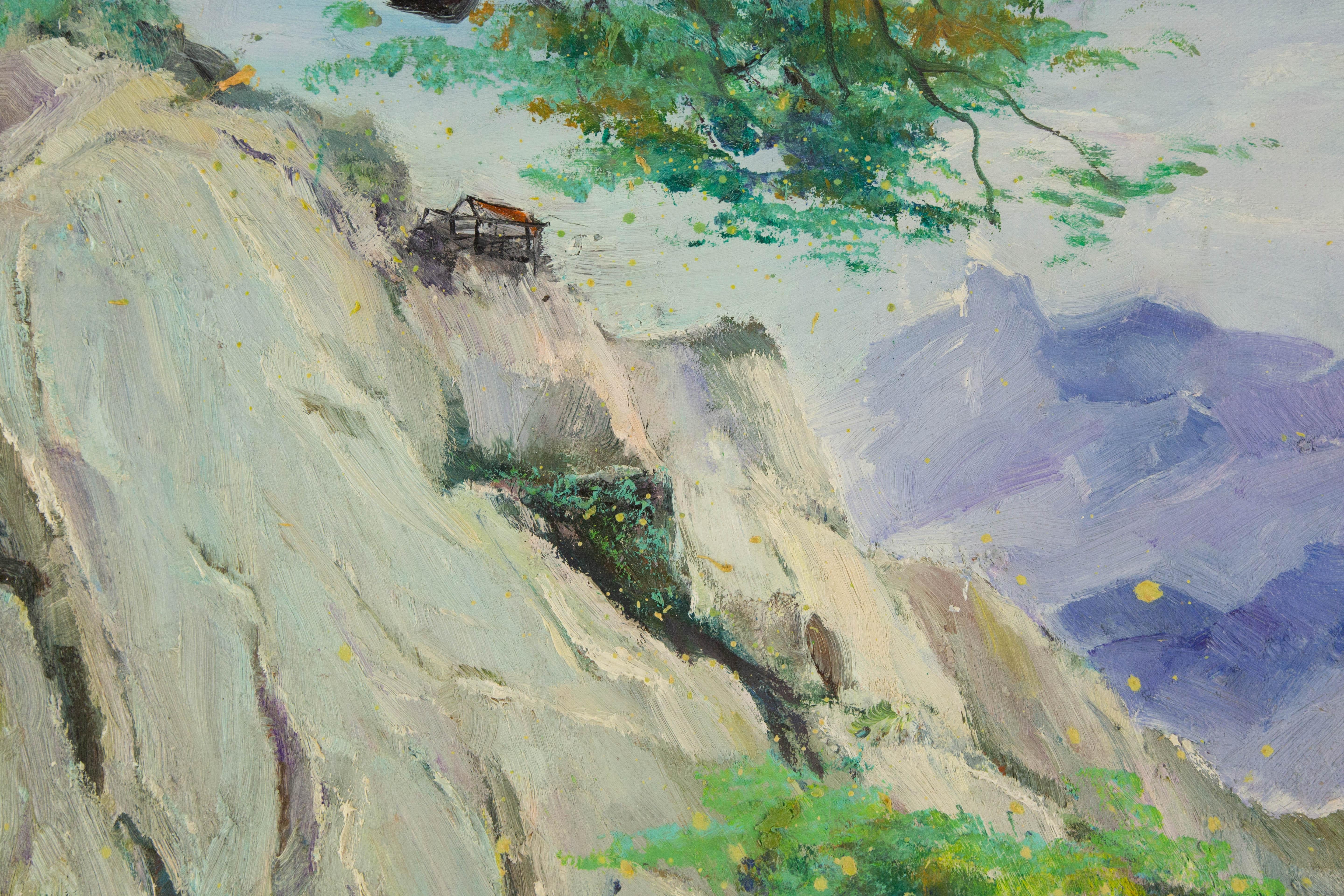W. D Landschaft, Original-Ölgemälde, Original-Ölgemälde „Aim for The Top“ im Angebot 5
