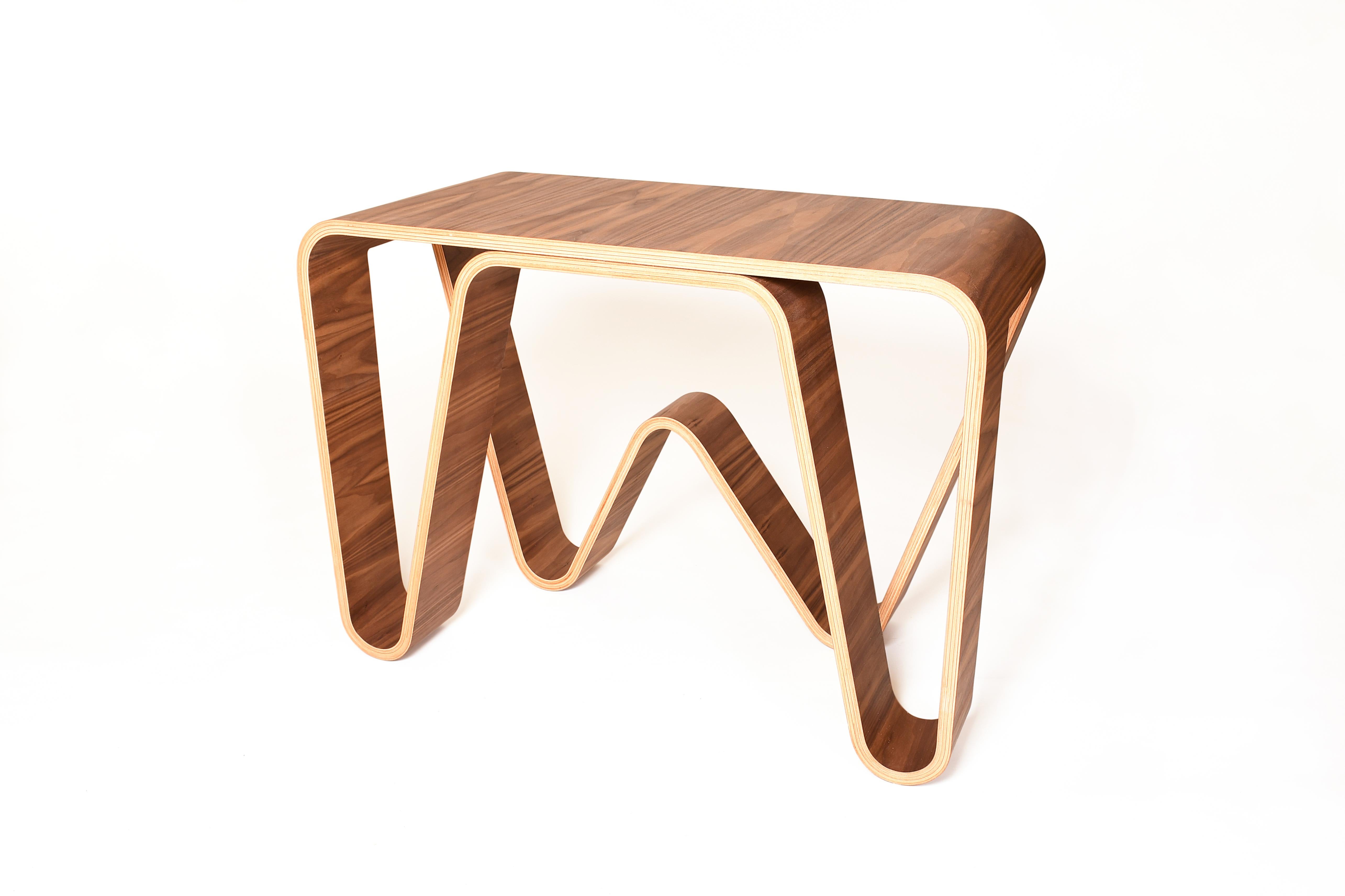 Modern W Desk, Handmade For Sale