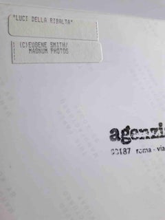 Charlie Chaplin am Set von "Limelight" - Fotografie von Eugene Smith - 1958