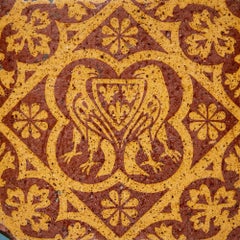 W. Godwin Azulejo encáustico antiguo de estilo gótico