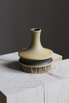 W. Goebel, Small Vase, Glazed and Painted Stoneware, Germany, 1960s