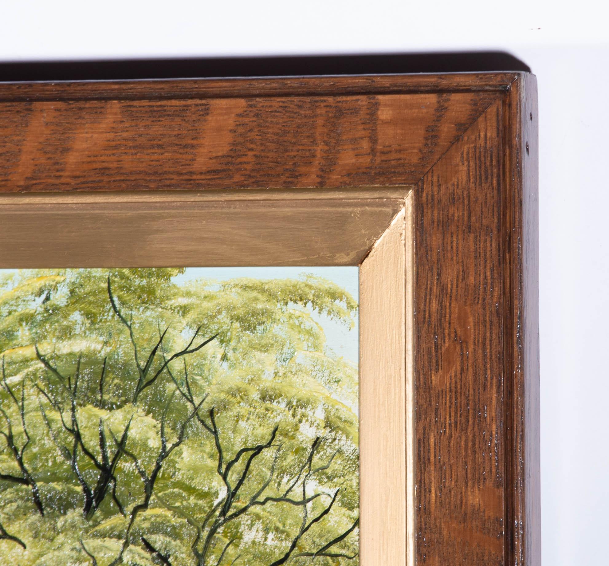 W. Hobson - 20th Century Oil, View at Wycoller, Colne 3