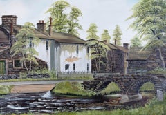 W. Hobson - Huile du 20e siècle, Vue au Wycoller, Colne