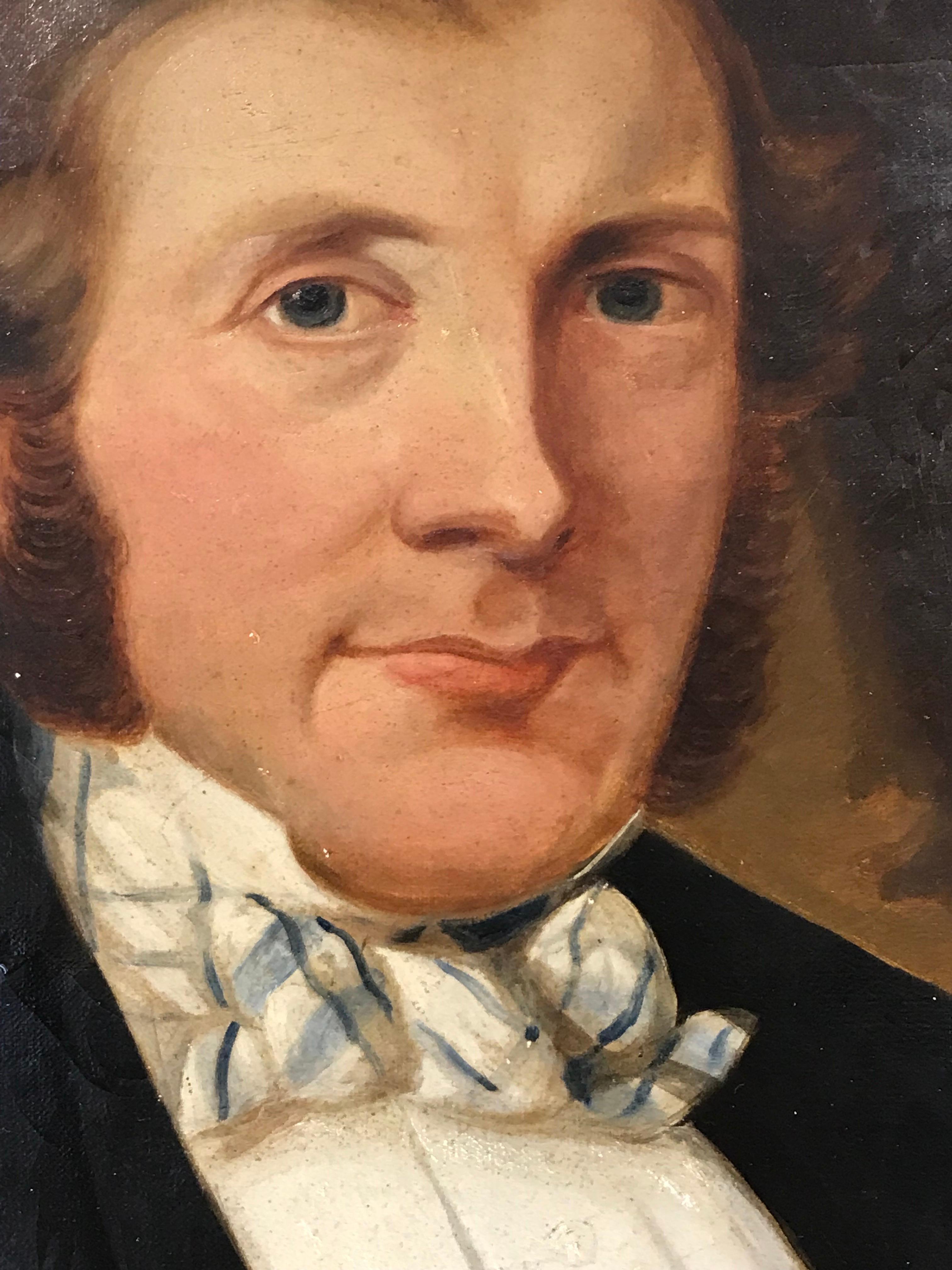 Artista/Scuola: W. J. Chapman, Gallese, firmato e datato 1858 verso

Titolo: Ritratto di un gentiluomo di campagna

Medium: pittura a olio su tela, senza cornice

Dimensioni:

tela: 30 x 25 pollici

Provenienza: collezione privata,