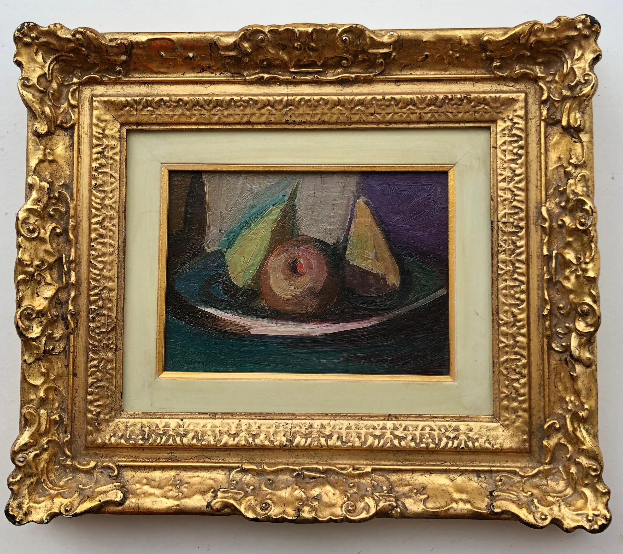 Stilleben mit Obst – Painting von W. J. Rochat