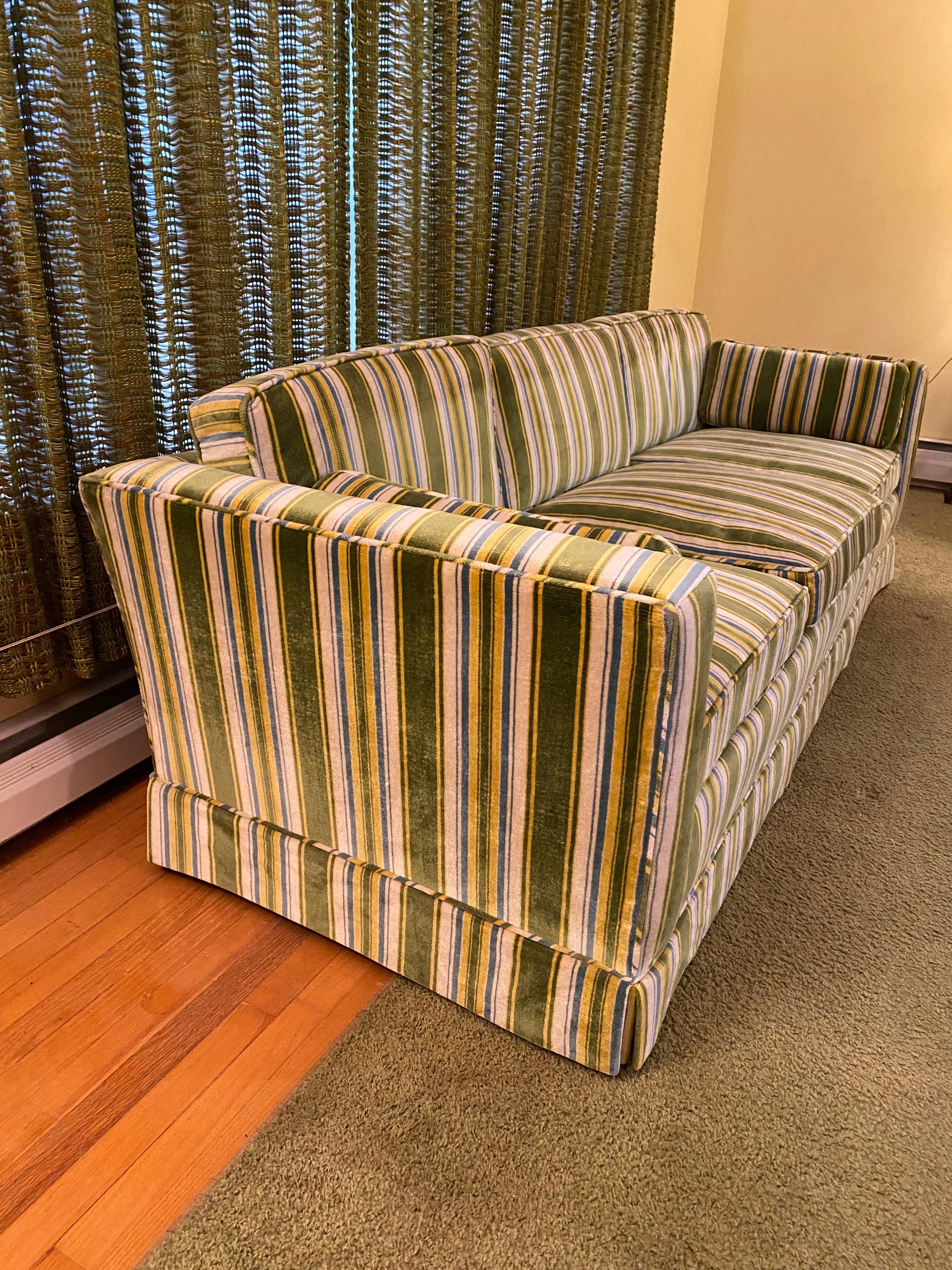 70s striped couch