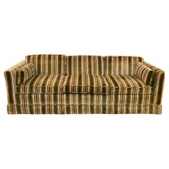W. & J. Sloane New York Striped Velvet Traditional Sofa