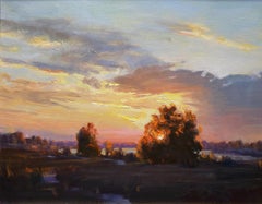 Sunset over the Lake; Peck Road Park, Arcadia
