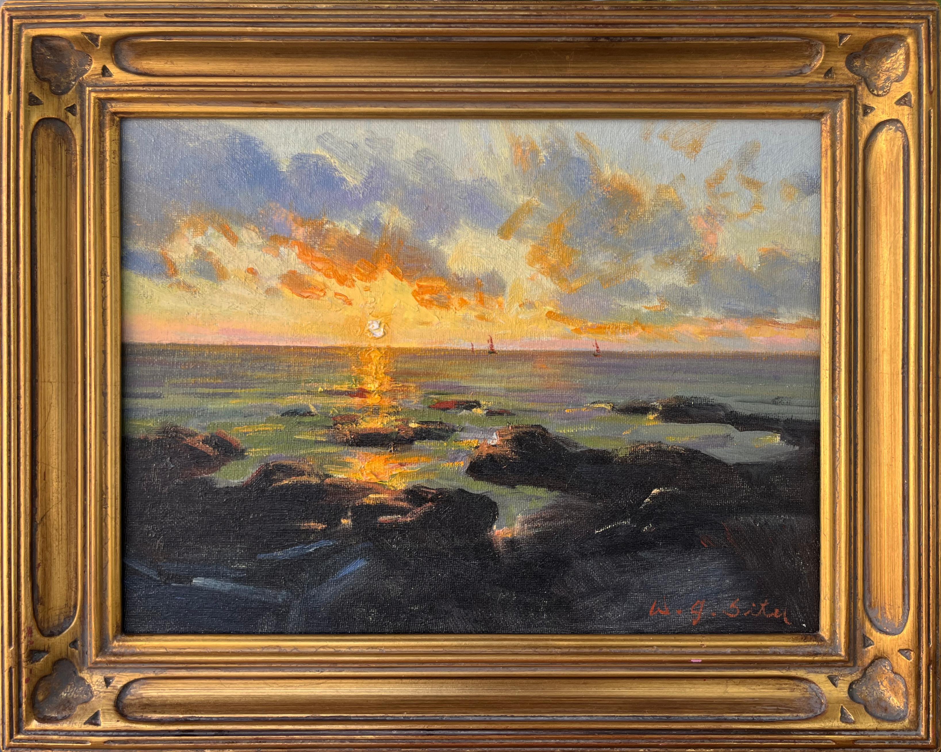 Sunset over the Sea; Crescent City, CA