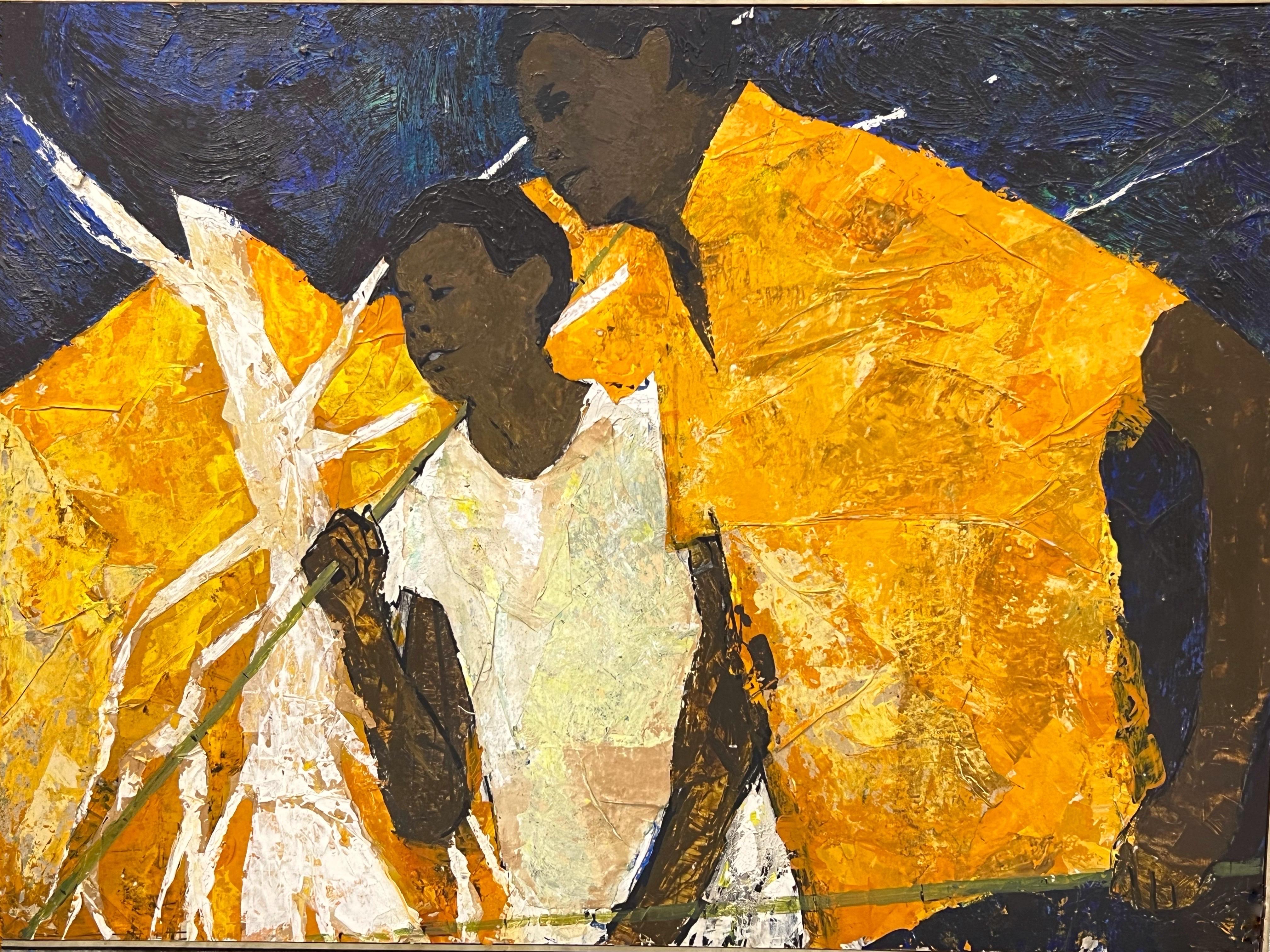 Bahamian and Son, peinture à l'huile sur panneau, W L Scruggs en vente 4