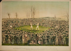 Antique The International Contest Between Heenan and Sayers at Farnborough 1860