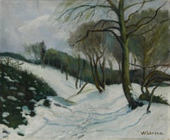 W. Larsen - Mid 20th Century Oil, The Christmas Tree Patch