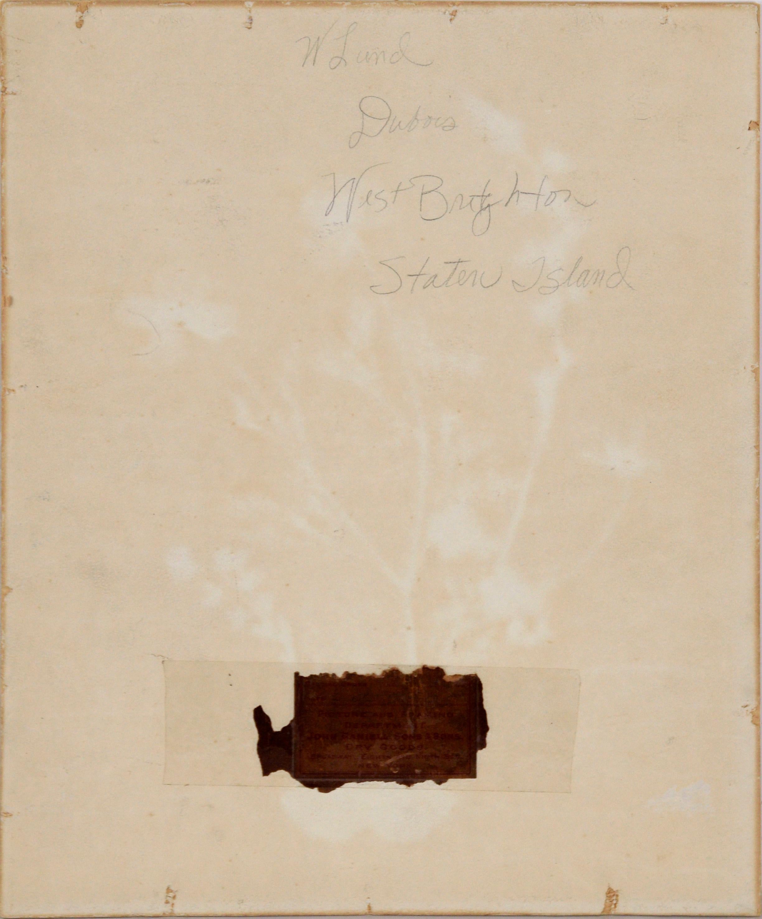 Valle alberata e montagne a West Brighton Staten Island Acquerello 1905 in vendita 6