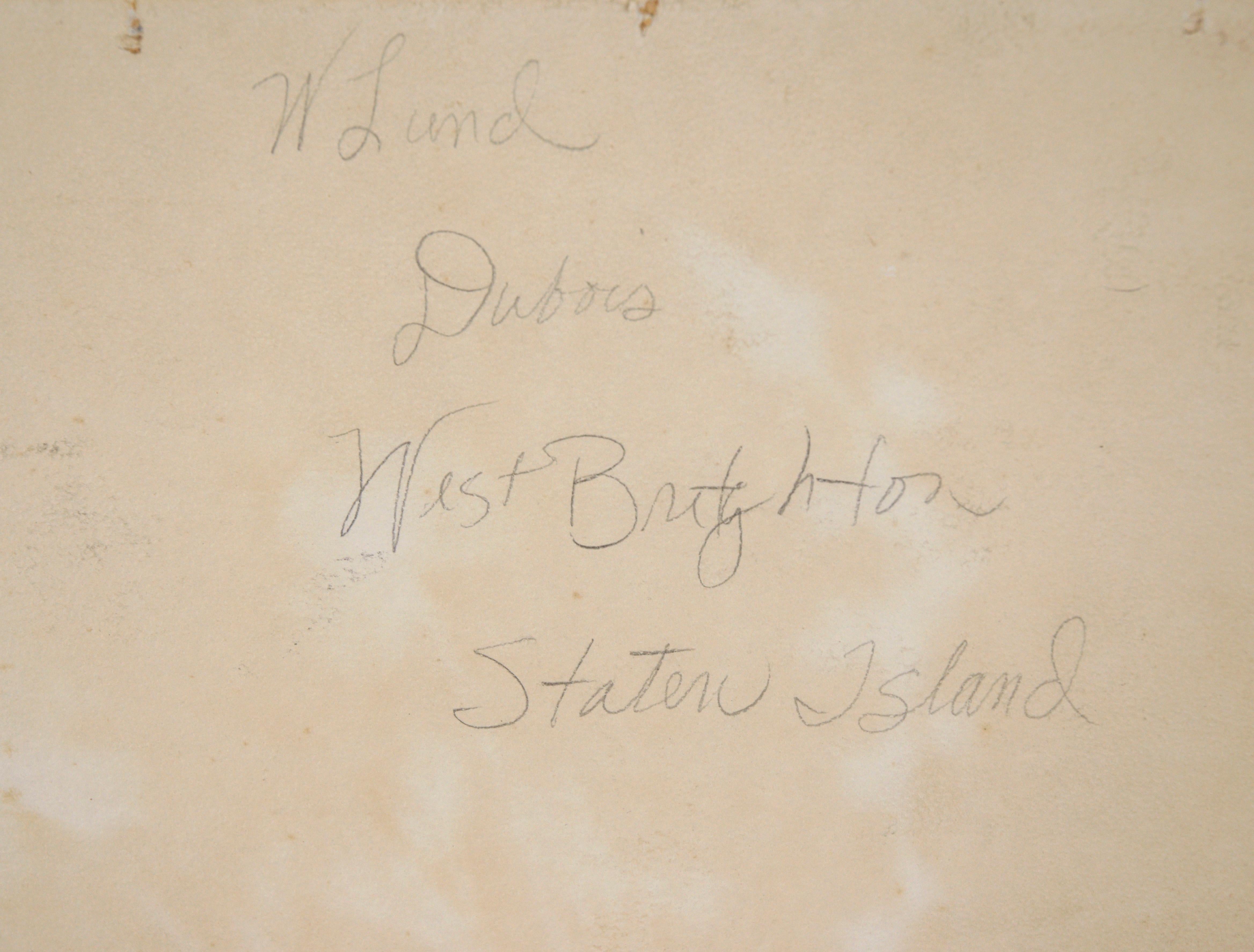 Valle alberata e montagne a West Brighton Staten Island Acquerello 1905 in vendita 7