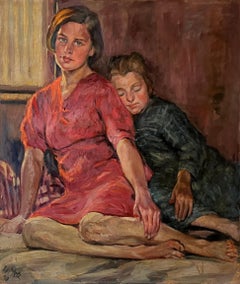 Young girls at rest