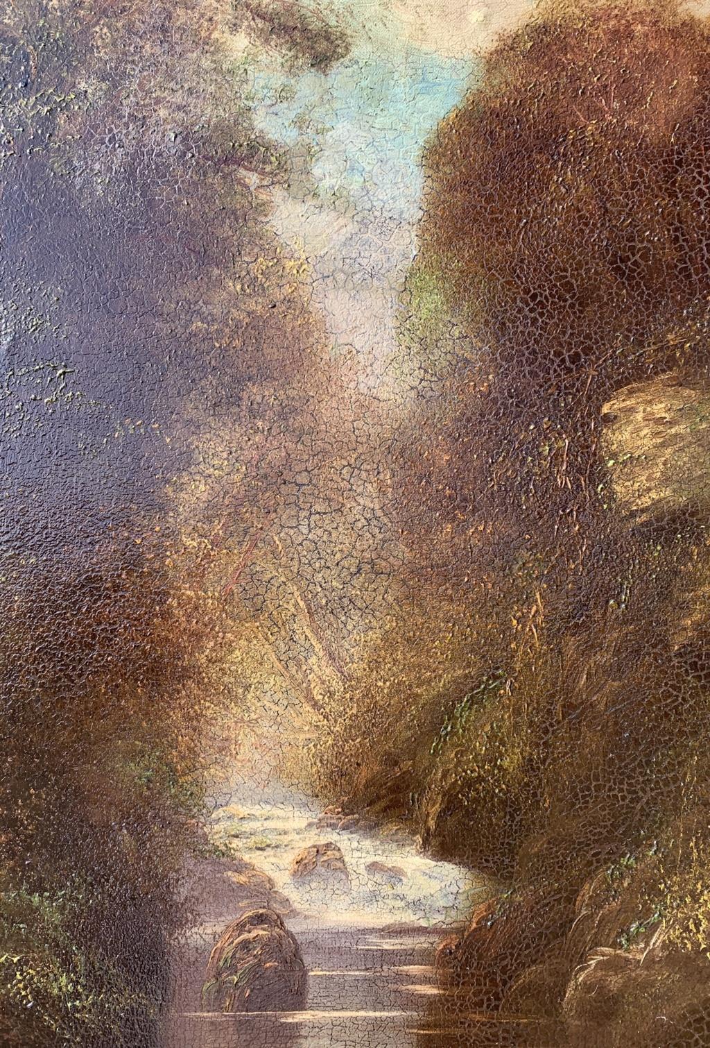 W. Miller (British painter) - 19th century landscape painting - River falls For Sale 2