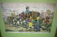 "Smuggling In High Life" c1814 Colour Engraving By W N Jones