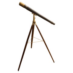 W. Ottway Single-Draw WWII Military Sighting Telescope