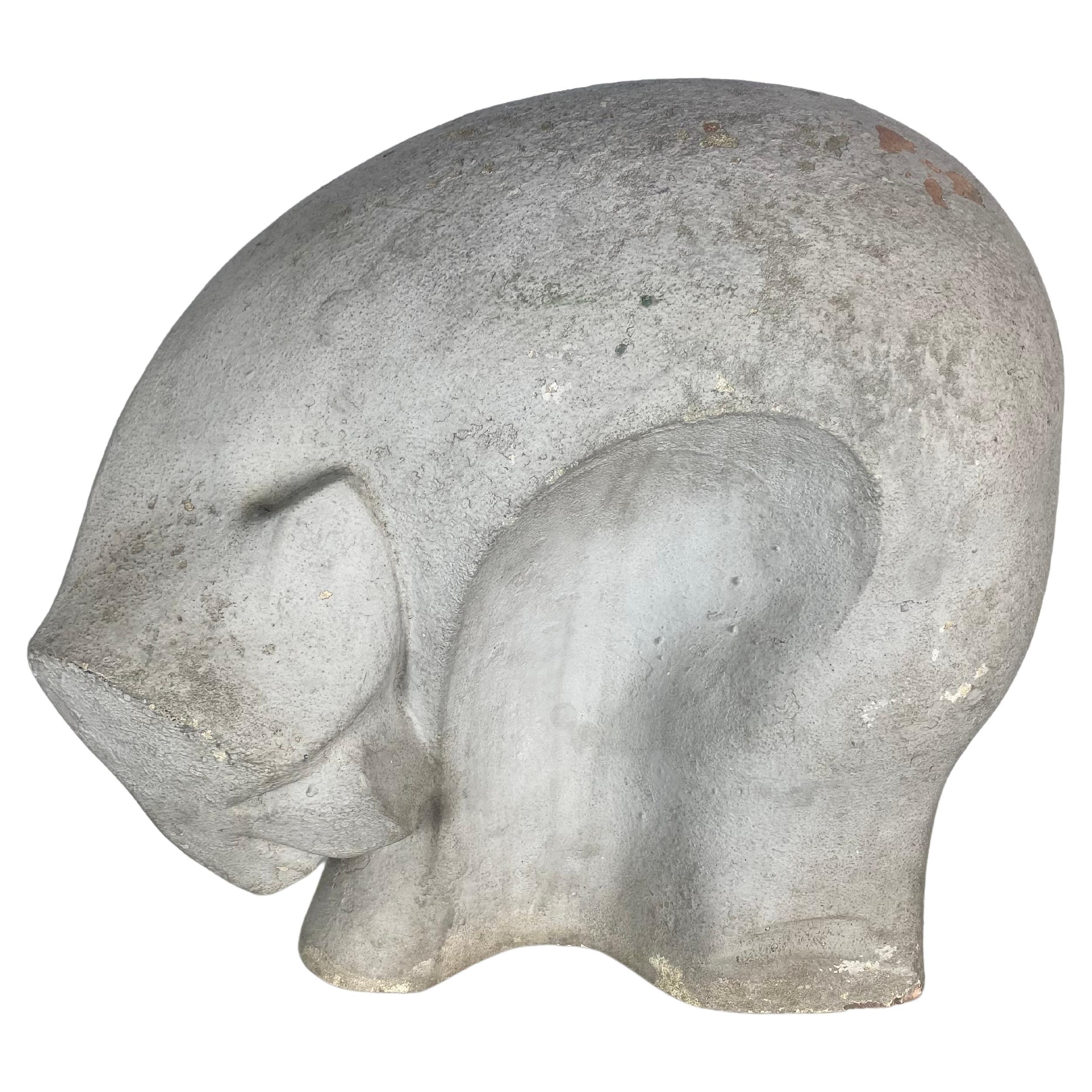 Terrakotta-Skulptur „BEAR“ im Stil von W P, Art déco, Modern