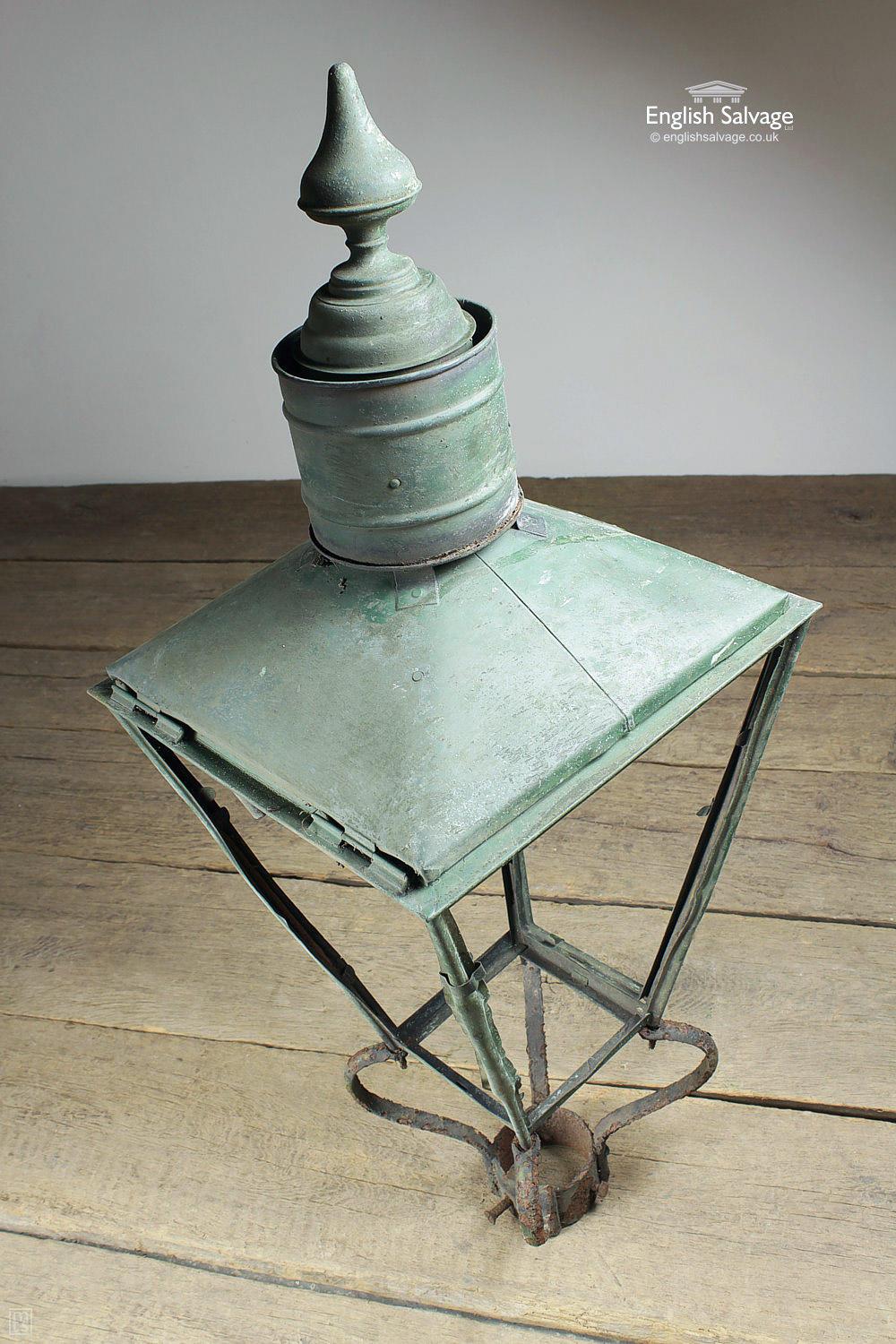 W. Parkinson & Co Green Victorian Gas Light, 20th Century In Good Condition For Sale In London, GB