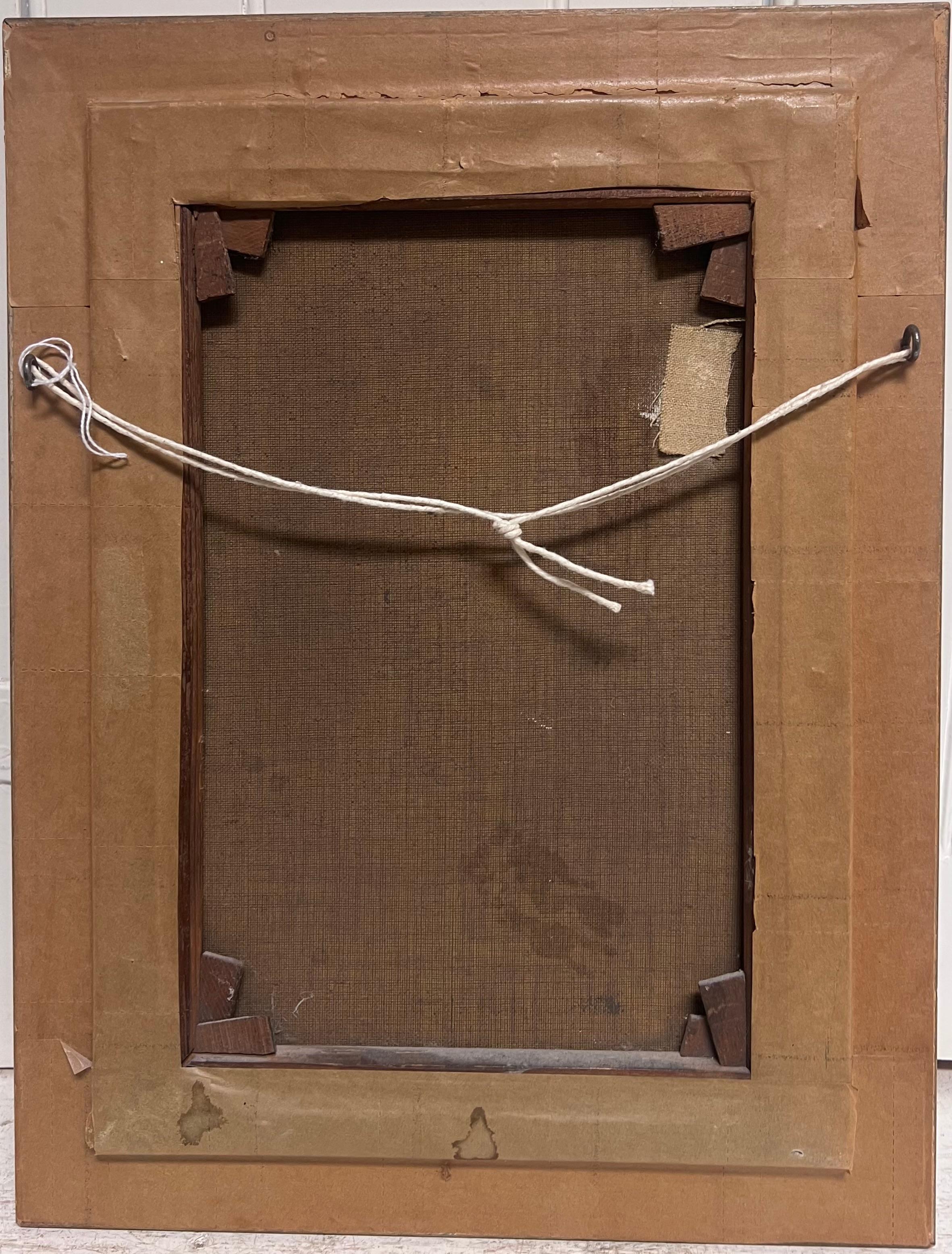 Signierte viktorianische Ölgemälde Sammeln von Brennholz Herbst Woodland Pathway im Angebot 4