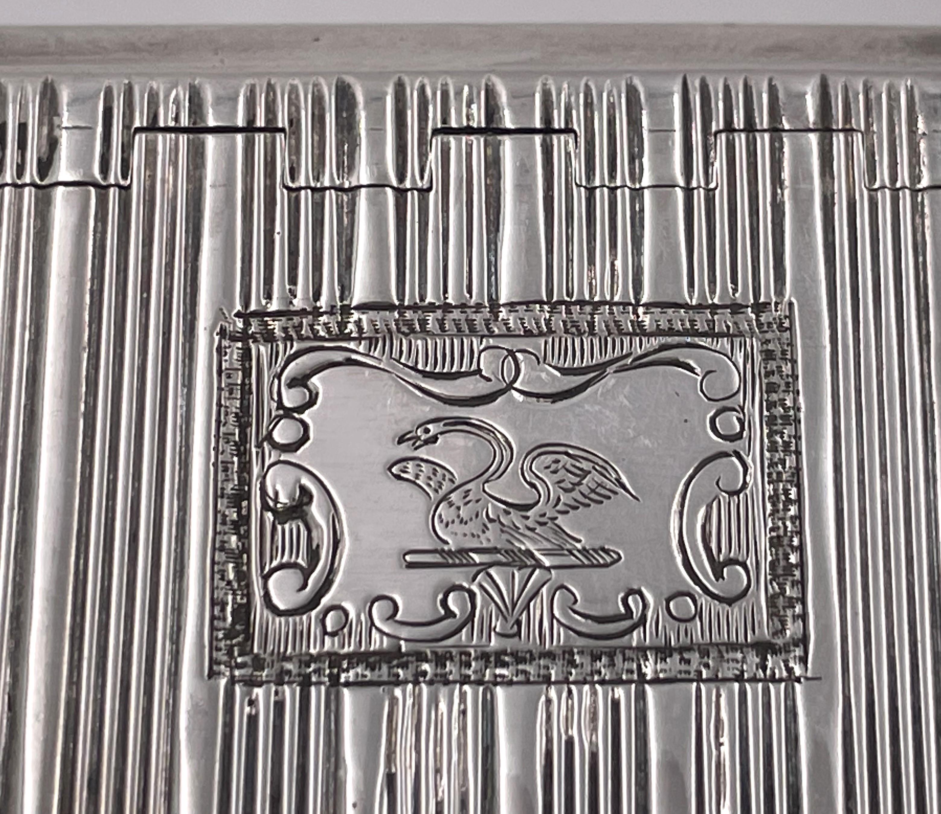 W. Pugh Caja de rapé inglesa georgiana de plata de ley de 1816 Georgiano en venta