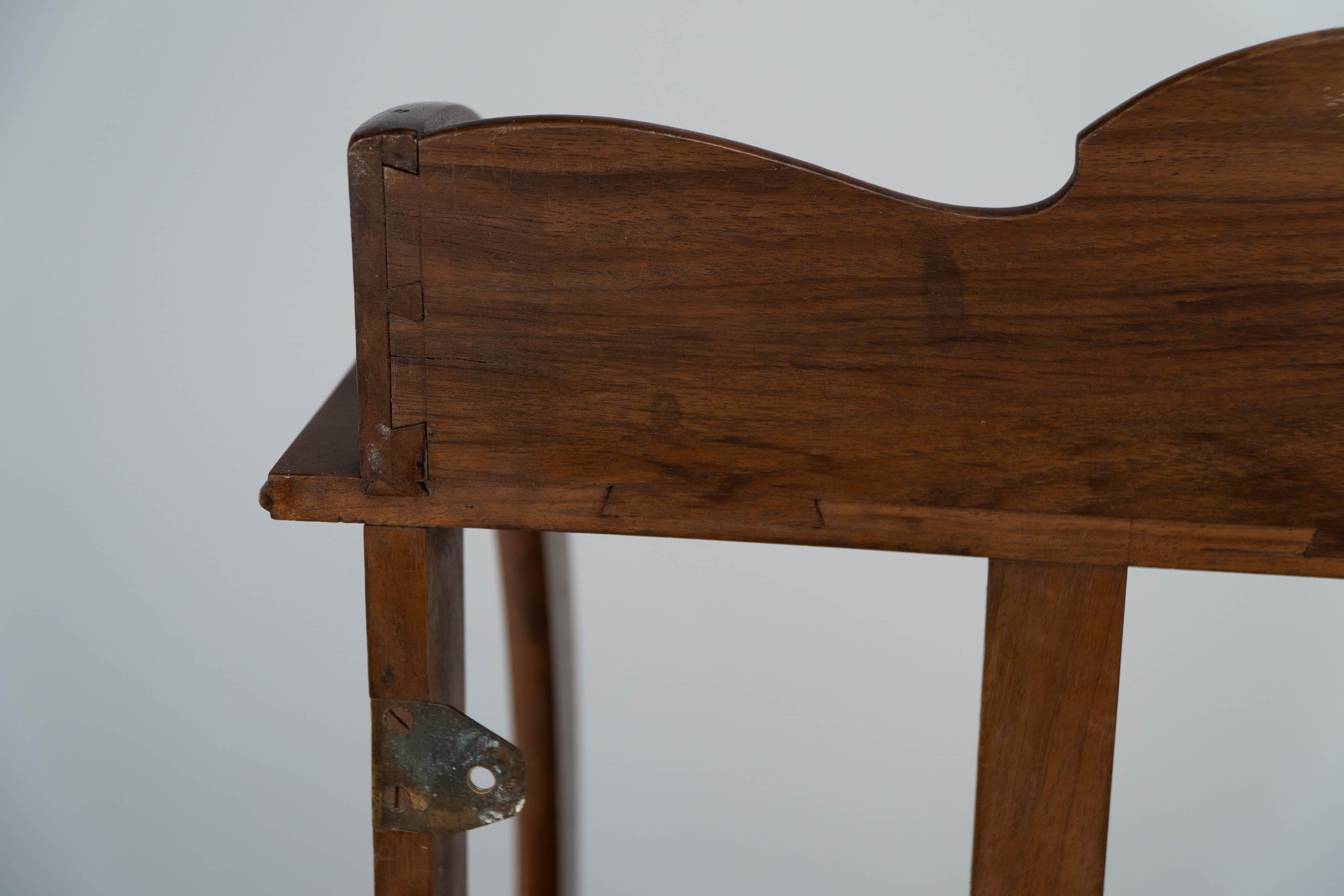 W. R. Lethaby. A Cotswold School Arts and Crafts walnut waterfall wall shelf For Sale 4