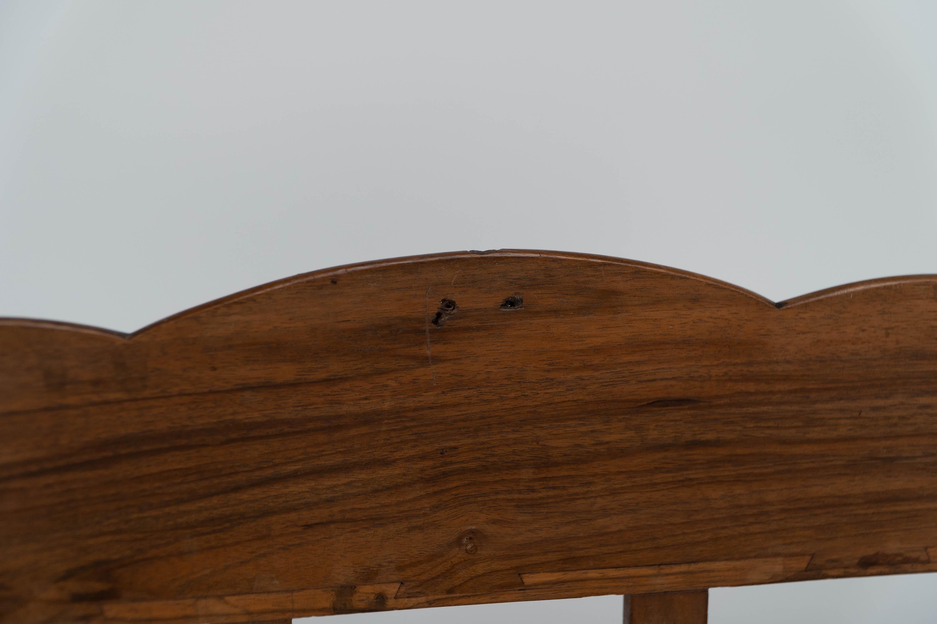 W. R. Lethaby. A Cotswold School Arts and Crafts walnut waterfall wall shelf For Sale 5