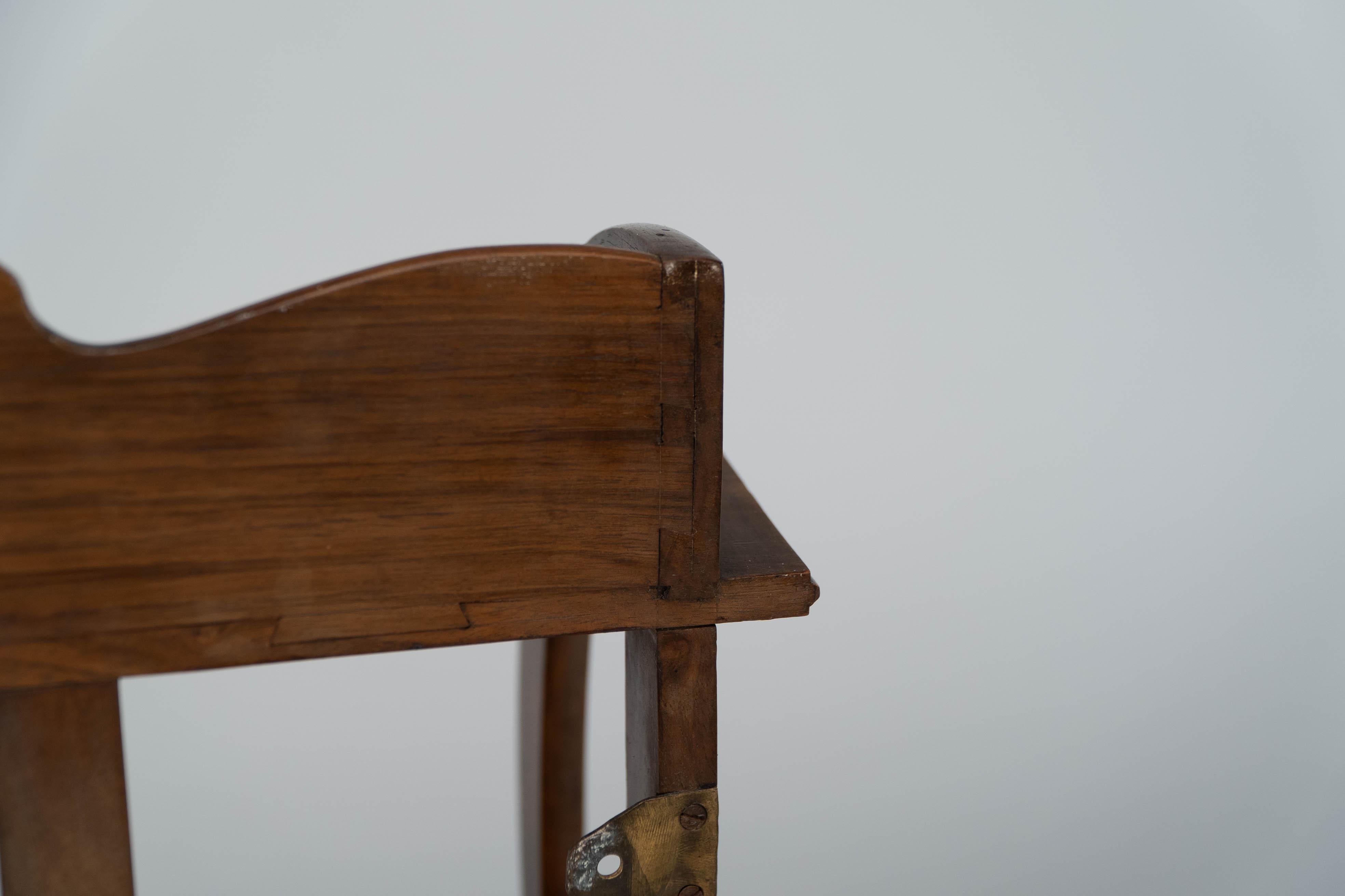 W. R. Lethaby. A Cotswold School Arts and Crafts walnut waterfall wall shelf For Sale 6
