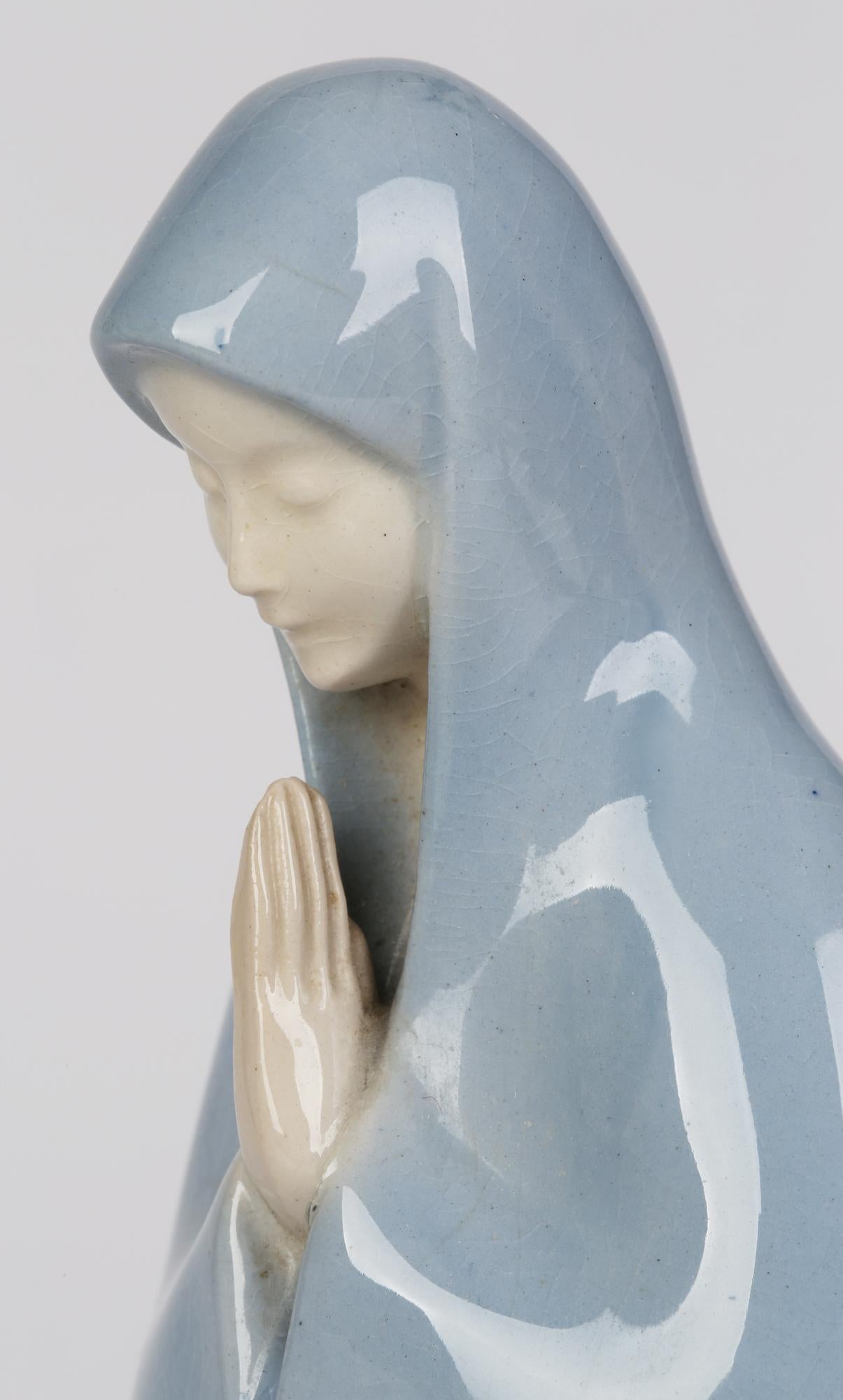 W R Midwinter, Burslem Mid-Century Ceramic Figure of the Virgin Mary 4