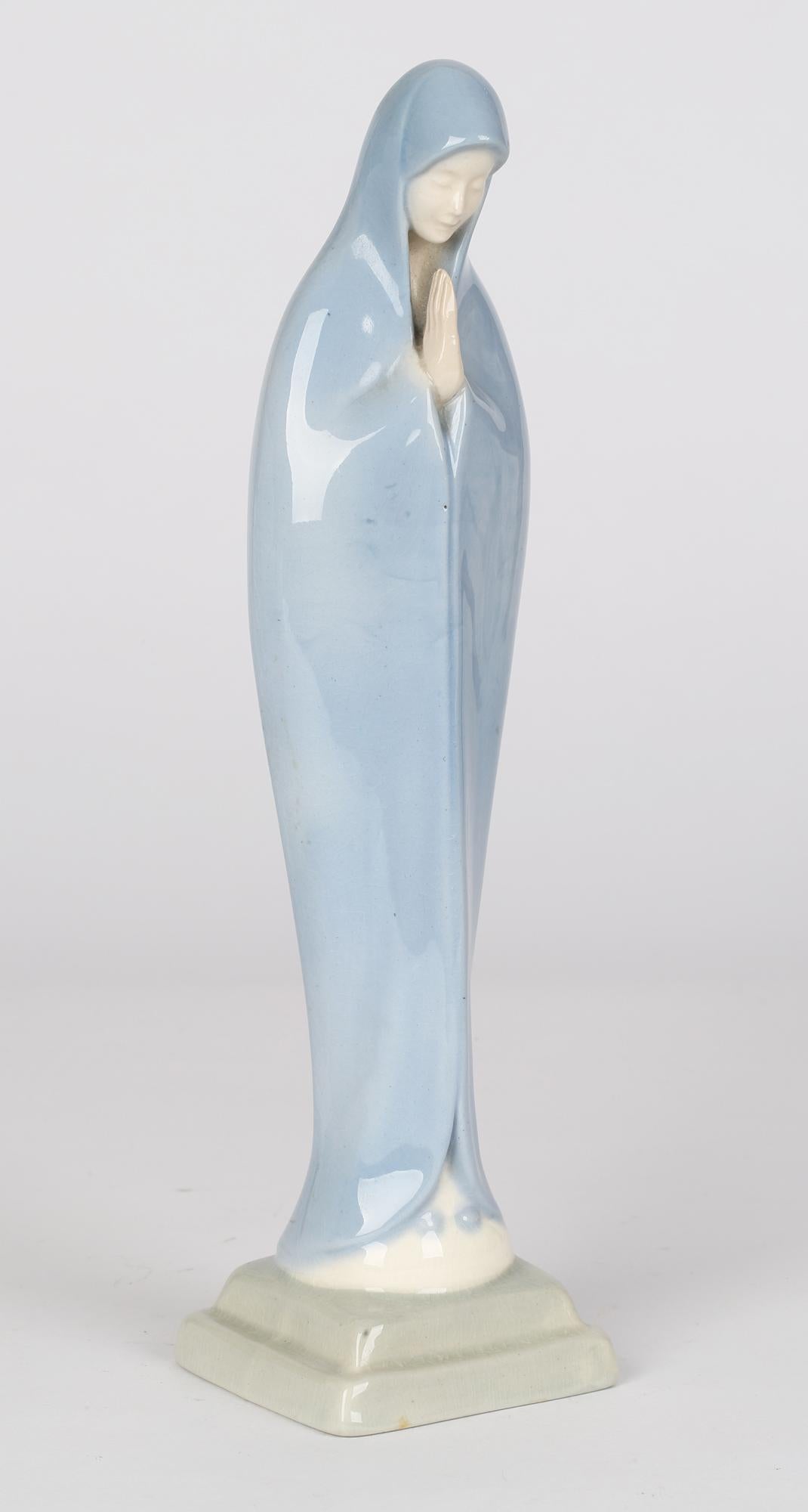 Art Deco W R Midwinter, Burslem Mid-Century Ceramic Figure of the Virgin Mary