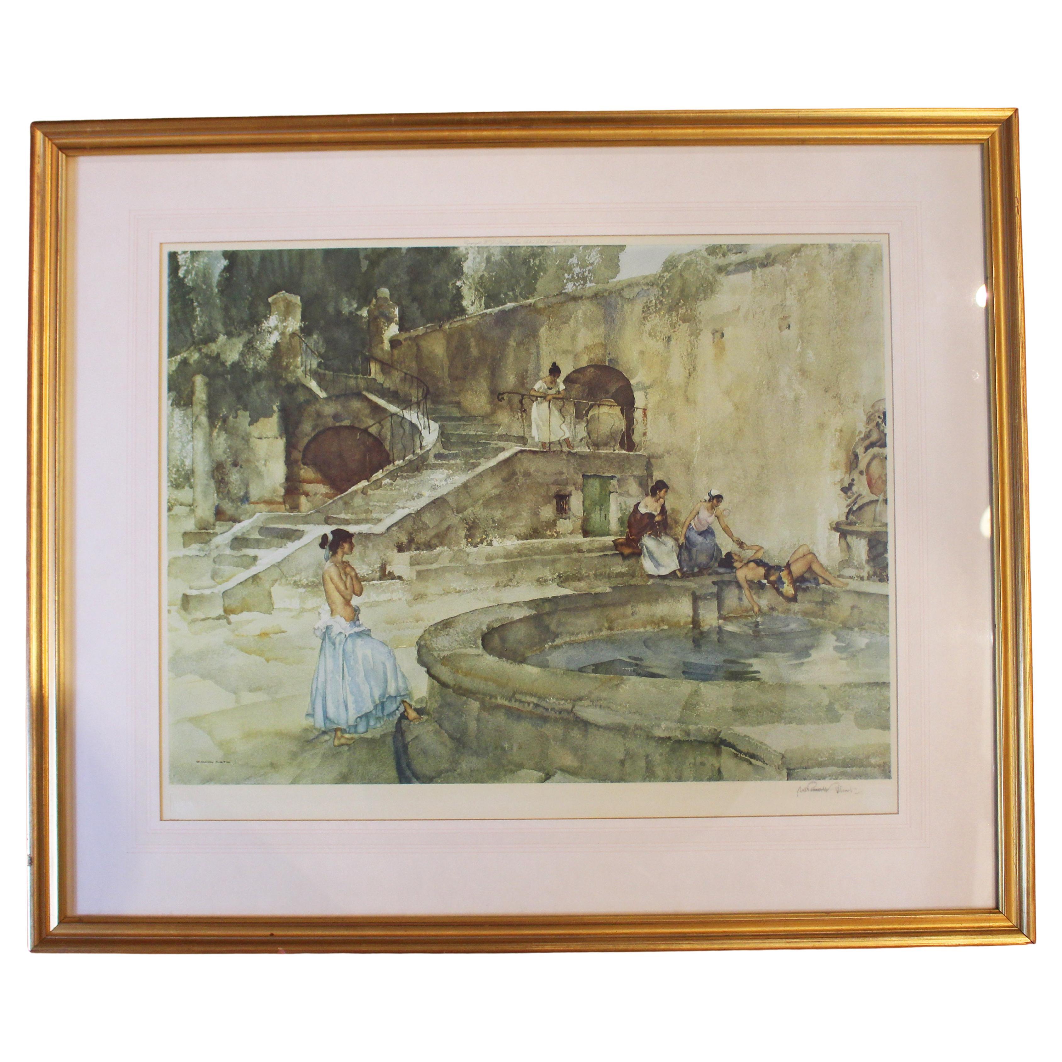 W. Russell Flint Mid-20th Century Signed Watercolor Print
