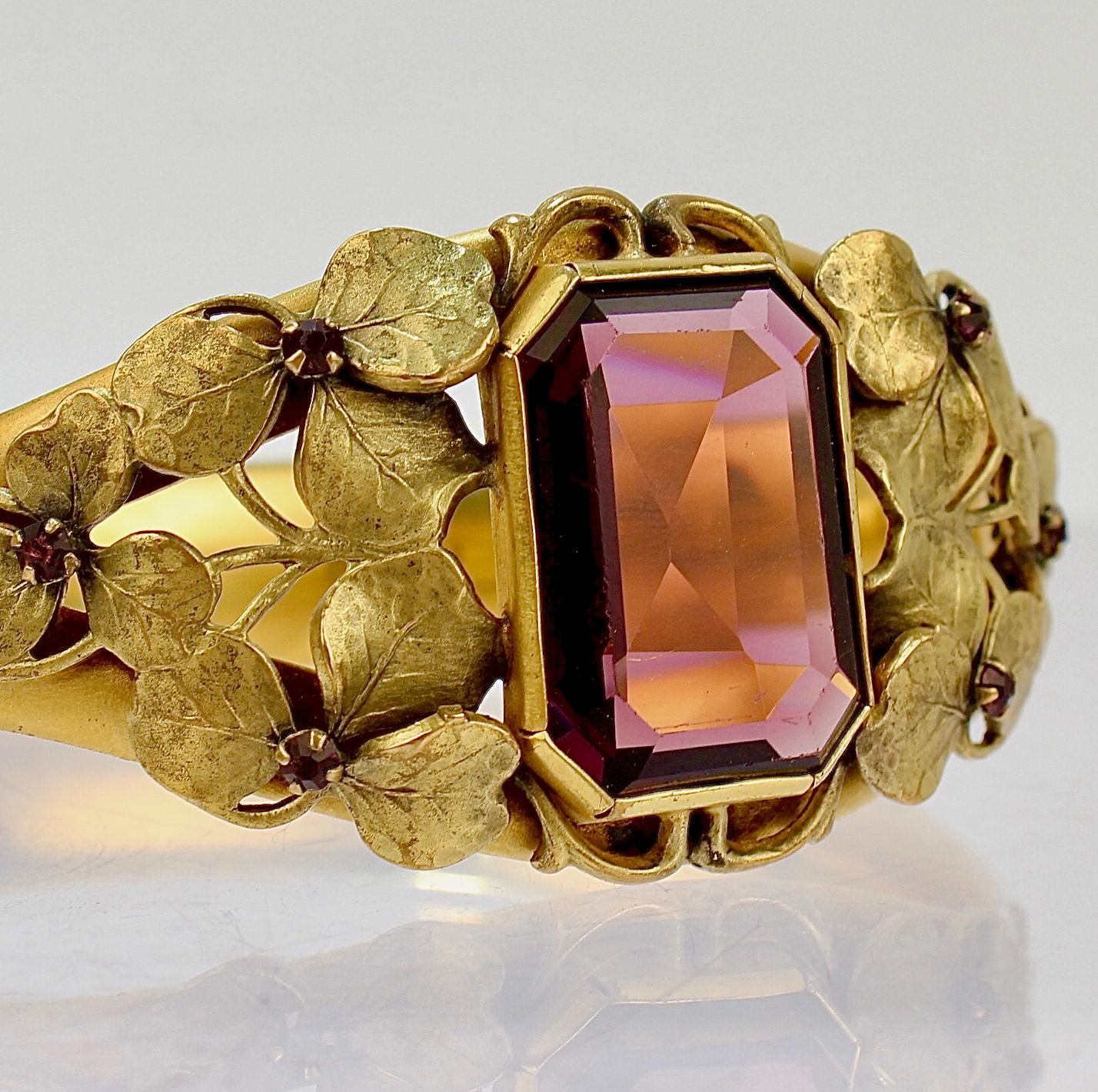 W. & S. Blackinton Co. Gold Filled Victorian Bangle Bracelet For Sale 4
