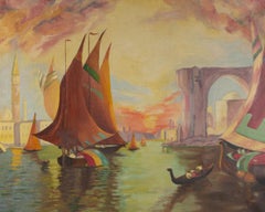 W. S. Howell - 1969 Oil, Middle Eastern Sunset
