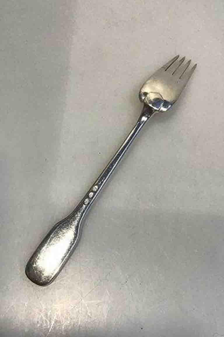20th Century W & S. Sorensen Silver Old Danish Luncheon Fork For Sale