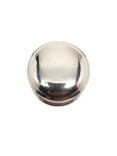 W & S Sterling Silver Round Pill Box # 19685