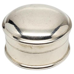 W & S Sterling Silver Round Pill Box # 19685